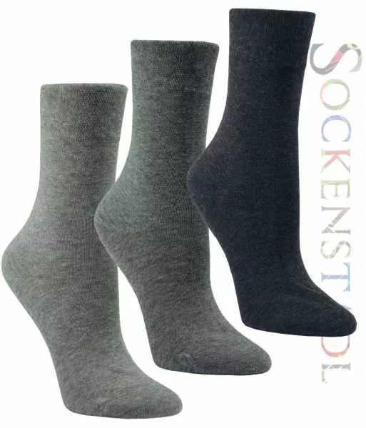 Baumwollsocken für Damen | silbertöne